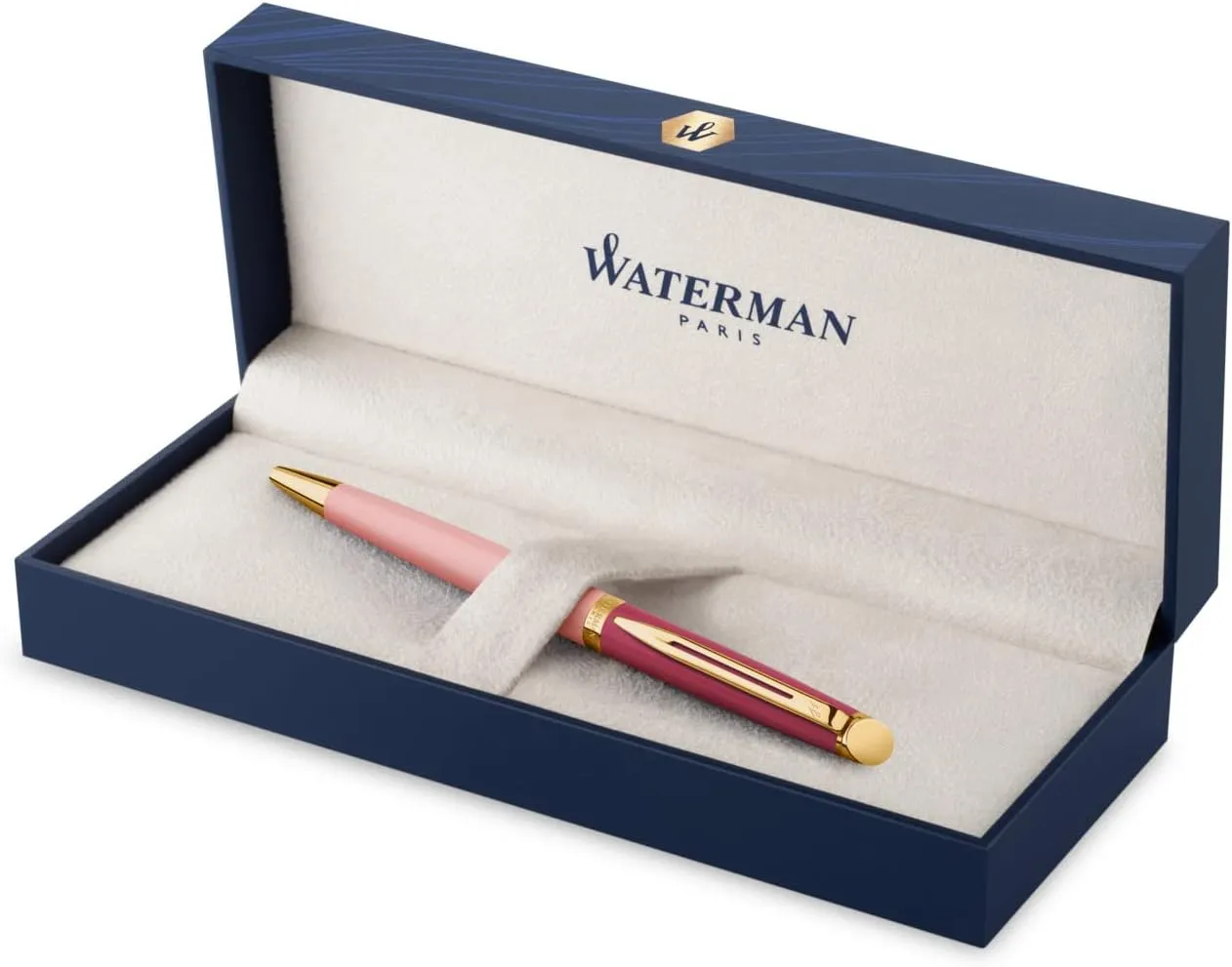 WATERMAN 2180130 Official Metropolitan Essential Oil-based Ballpoint Pen, Premium Brand, Gift, Genuine Imported, Pink GT