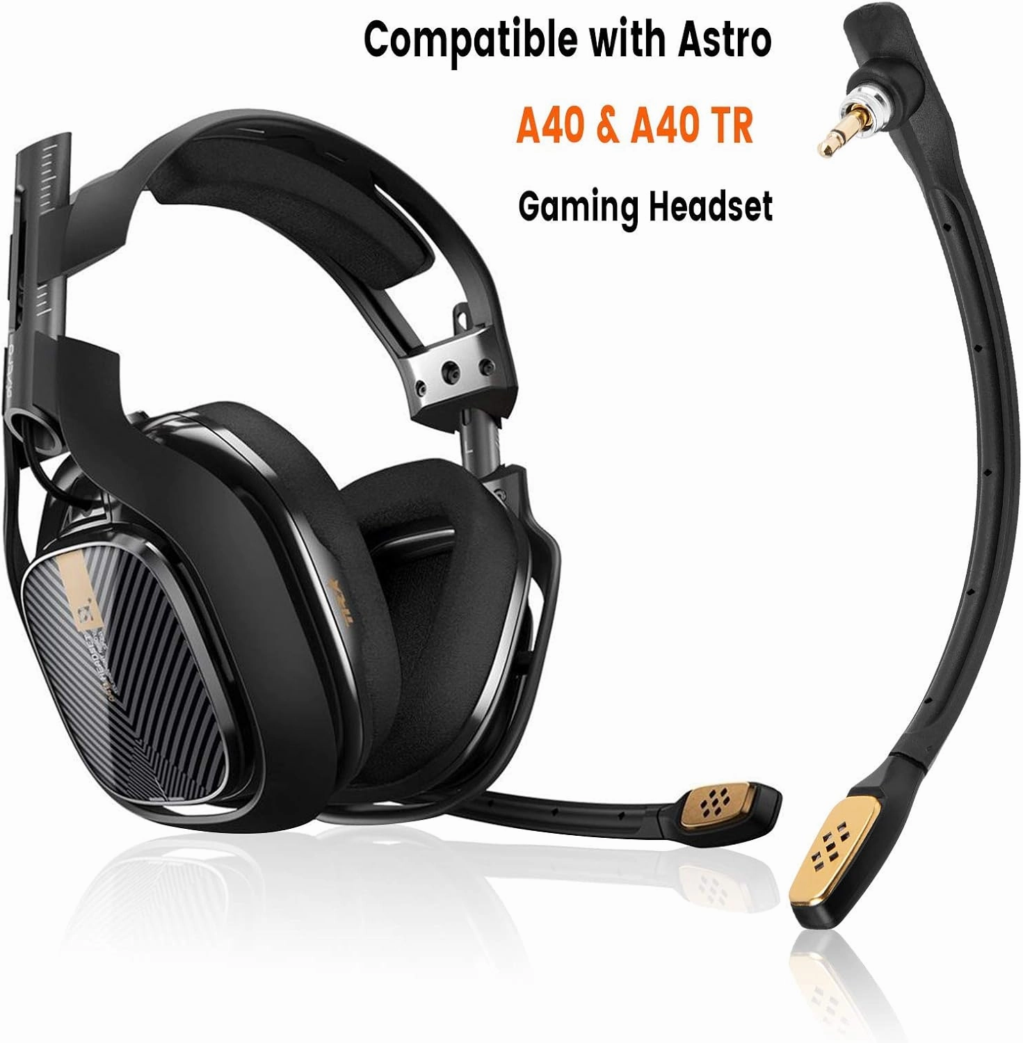 weishan A40 Mic, Microphone Replacement for Astro A40 / A40 TR Gaming Headset on PS5, PS4, Xbox One, PC, Mac, Phone, Noise Cancelling 3.5mm Black