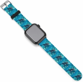 Whale Shark Ocean Adjustable Silicone Watchband Compatible with IWatch Classic Soft Sports Watch Strap for Men Women
