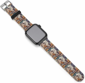 White Bison Dreamcatchers Adjustable Silicone Watchband Compatible with IWatch Classic Soft Sports Watch Strap for Men Women