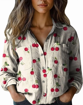 White Linen Shirt Women Fashion Down Shirts Casual Tops Long Sleeve Blouse Solid Casual Blouses with Pocket