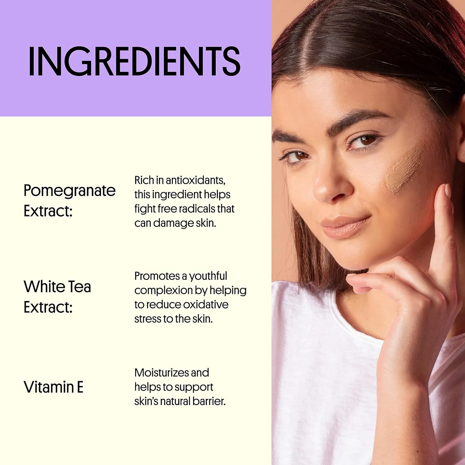 Winky Lux White Tea Tinted Moisturizer SPF 30 Sunscreen for Face with SPF, Makeup Face Moisturizer with Vitamin E, Light