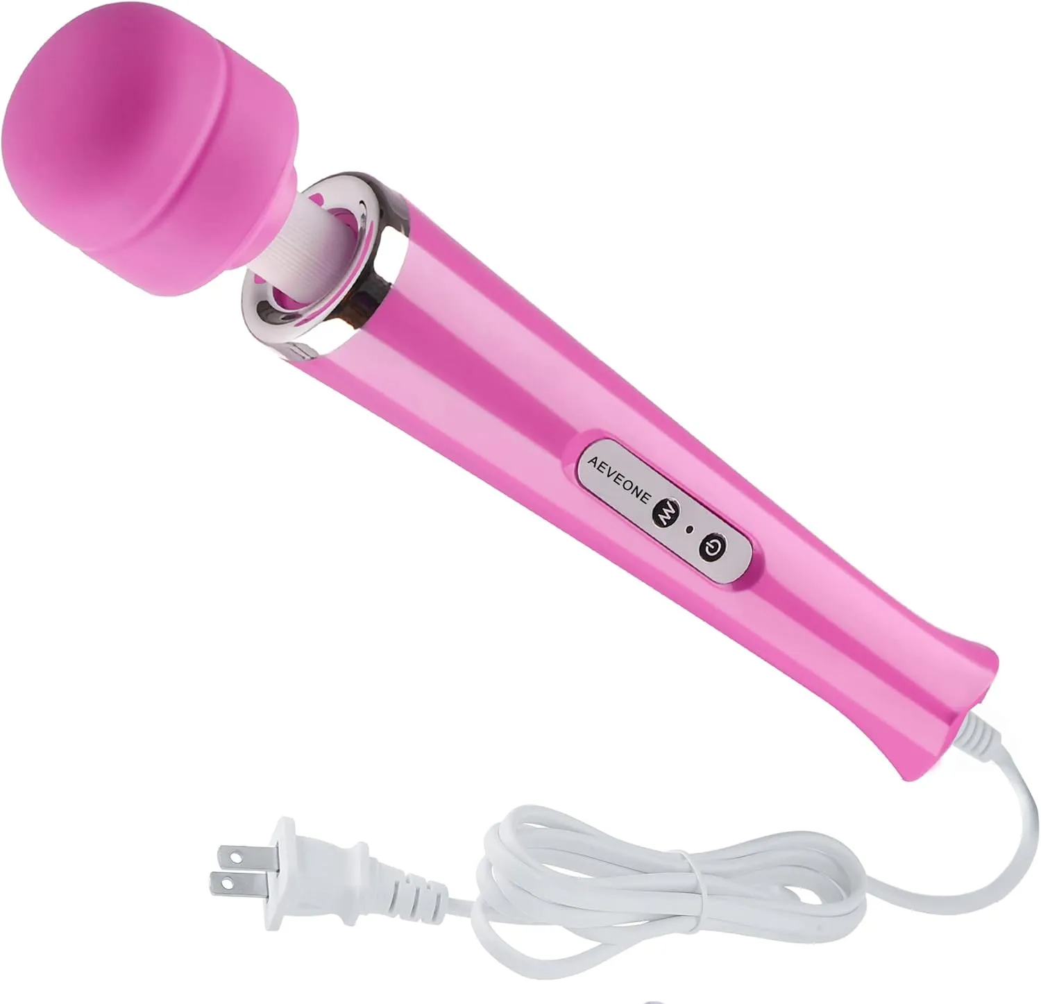 Wired Powerful Handheld Electric Massager, Strong Personal Back Massage for Sports Recovery, Muscle Aches, Body Pain (Rose red)