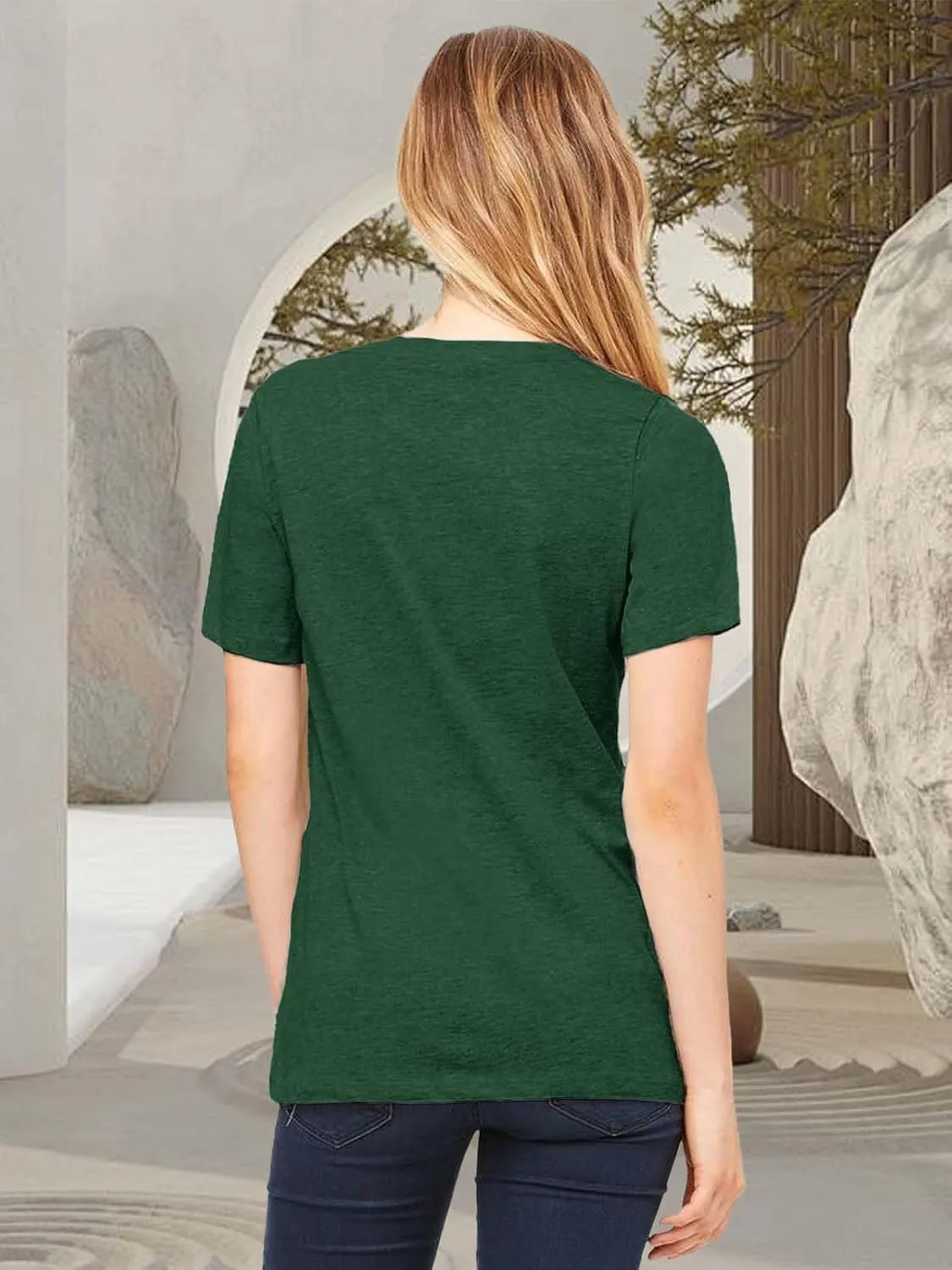 Women Vintage T Shirt Funny Summer Short Sleeve Tops Print Graphic Tees