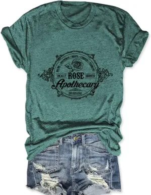 Women Vintage T Shirt Funny Summer Short Sleeve Tops Print Graphic Tees