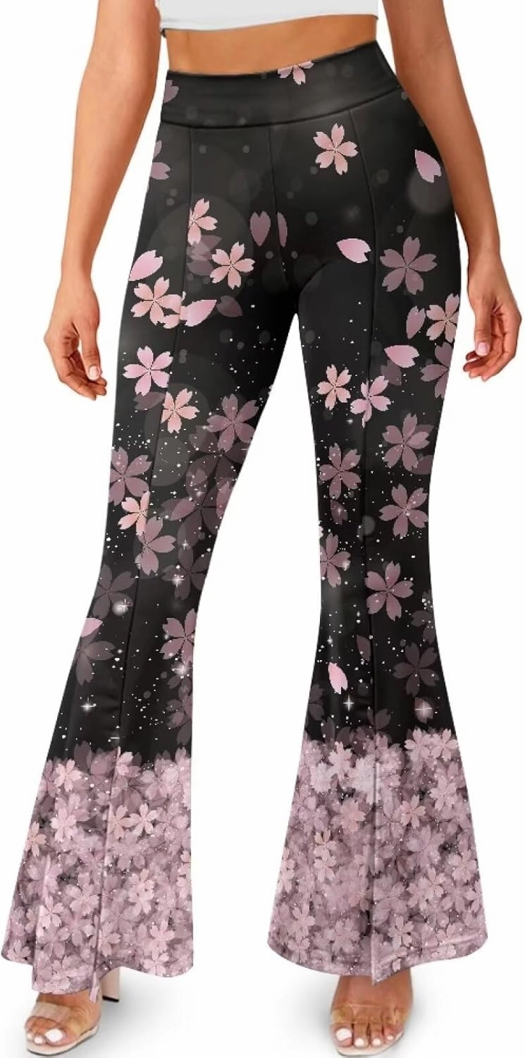 Women's Bootcut Yoga Pants High Waist Workout Bootleg Yoga Leggings Buttery Soft Tummy Control 4 Way Stretch Pants