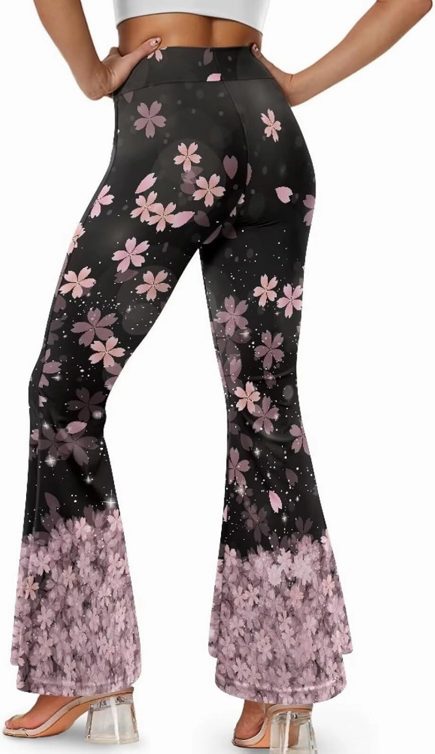 Women's Bootcut Yoga Pants High Waist Workout Bootleg Yoga Leggings Buttery Soft Tummy Control 4 Way Stretch Pants