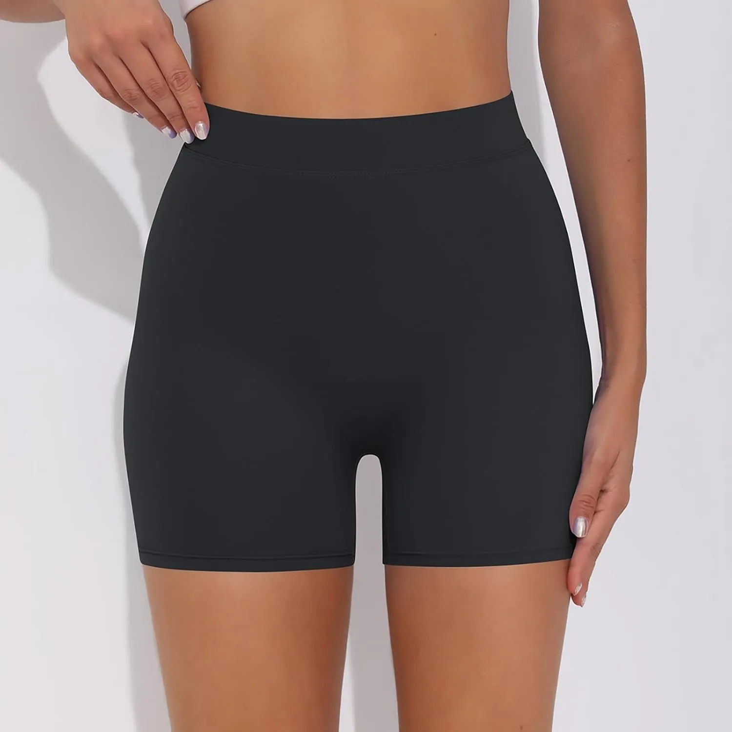 Women's Biker Shorts Workout Yoga Shorts for Women 5 Inches Spandex High Waisted Soft Biker Shorts Women Dance