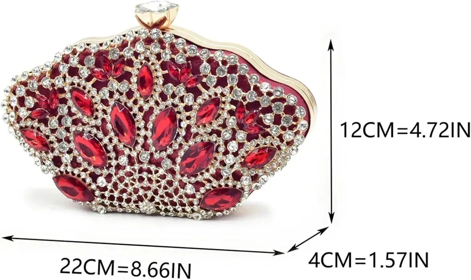 Women's Diamond-Embellished Luxury Set - Italian Designer Pumps & Matching Evening Bag