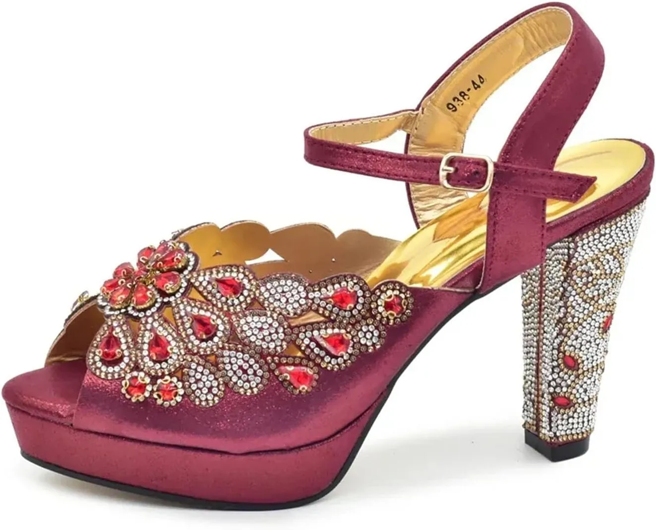 Women's Diamond-Embellished Luxury Set - Italian Designer Pumps & Matching Evening Bag