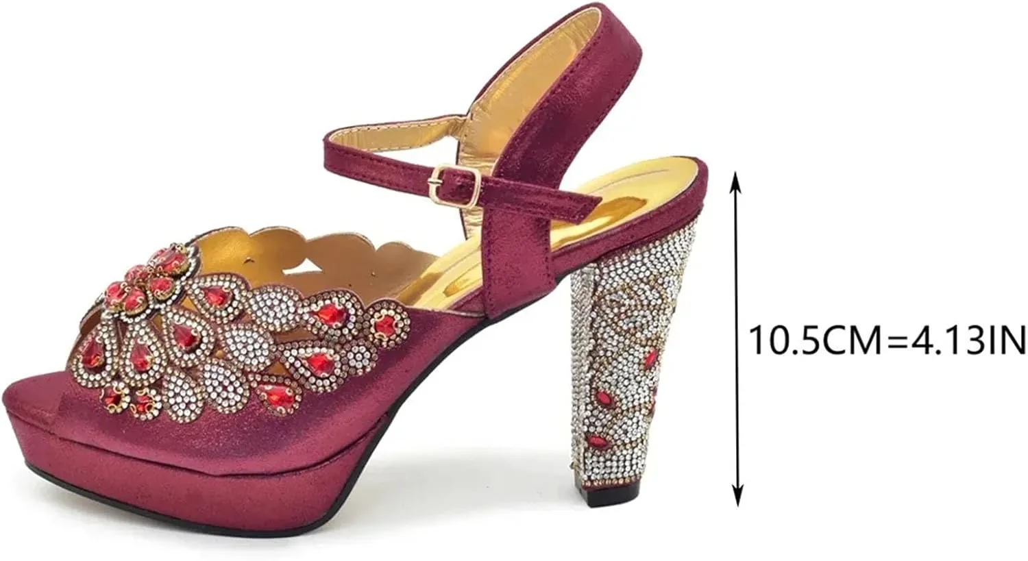 Women's Diamond-Embellished Luxury Set - Italian Designer Pumps & Matching Evening Bag