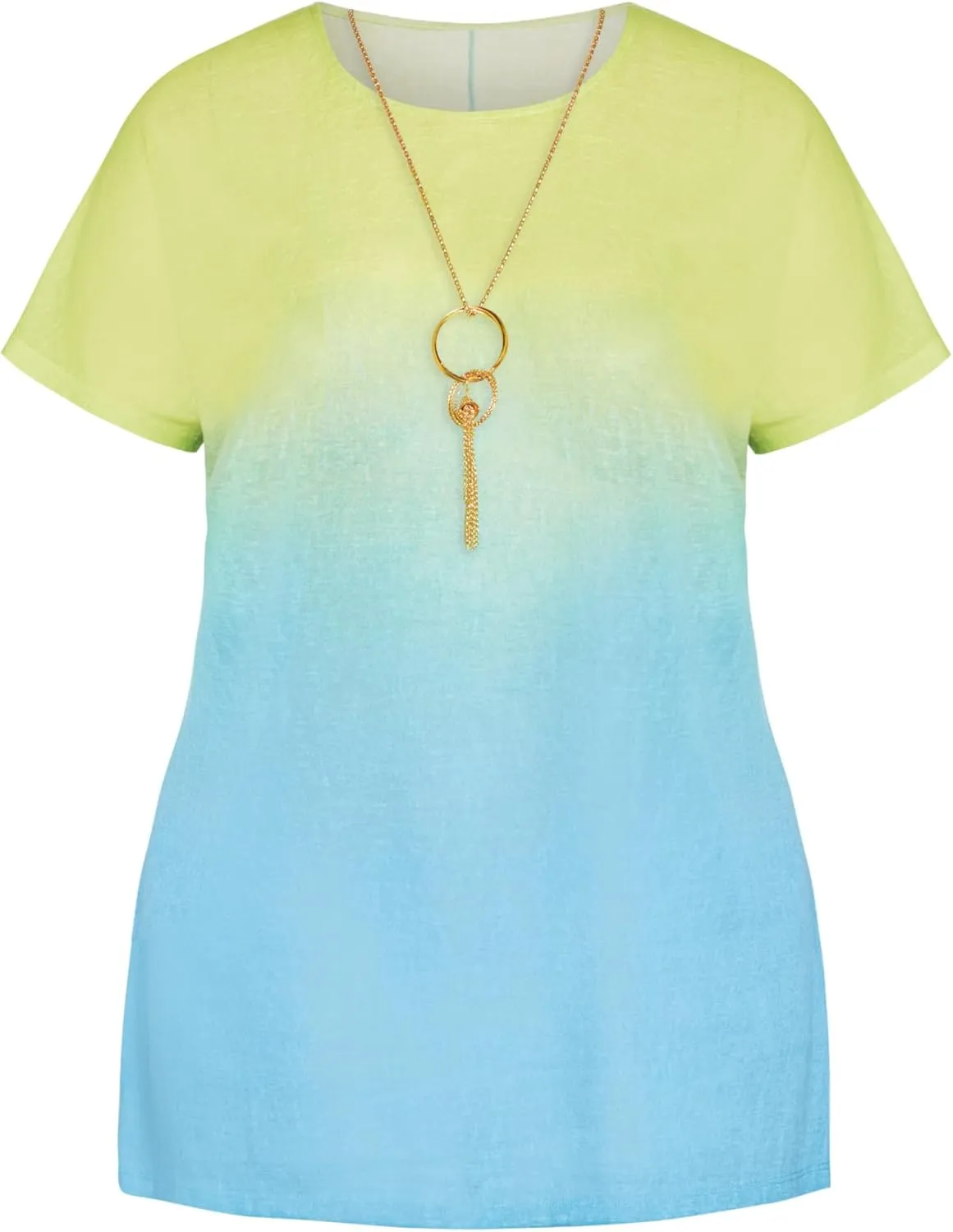 Women's Plus Size Top-Victoria Ombre Necklace