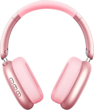 Y01 Wireless Over Ear Headphones, Noise Canceling Bluetooth 5.3 Headphones with Microphones,Hi-Res Audio,48H Playtime,Foldable,Breathable Soft Earpads for iOS/Android/Samsung/PC-Pink