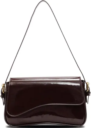 Y2K Shoulder Bag for Women - PU Leather Clutch Purse Handbag Tote With 2 Removable Straps - Crossbody