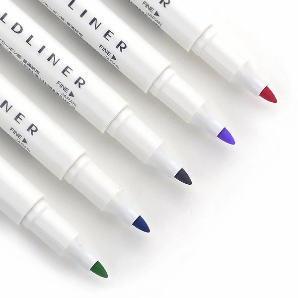 Zebra Mildliner Double-Sided Highlighter - 5 Colour Set