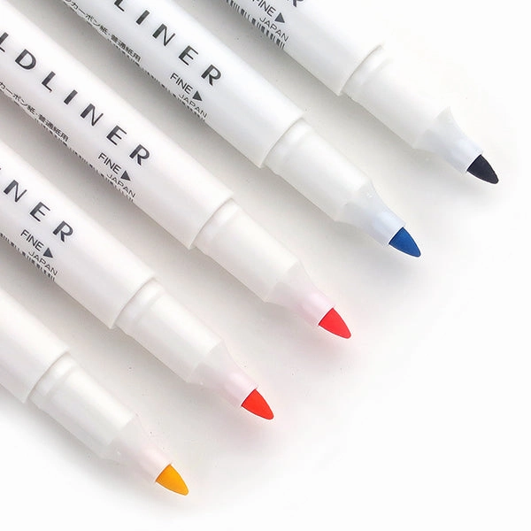 Zebra Mildliner Double-Sided Highlighter - 5 Colour Set