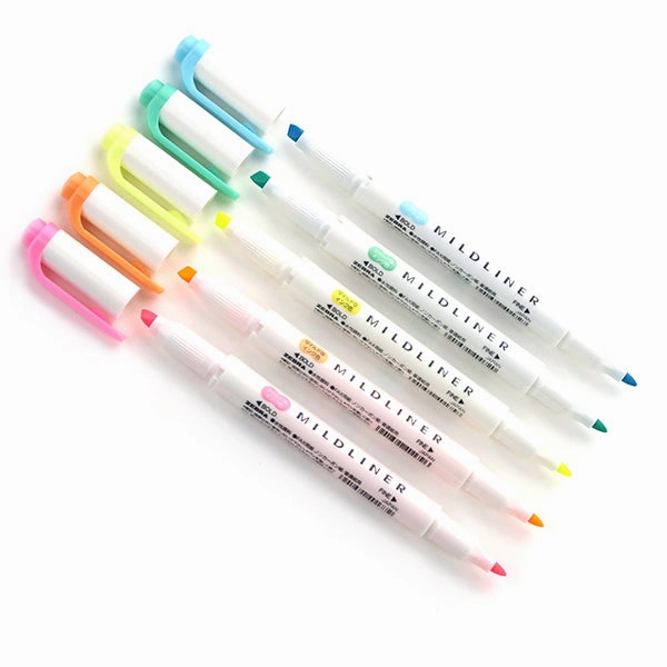 Zebra Mildliner Double-Sided Highlighter - 5 Colour Set