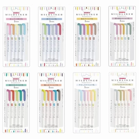 Zebra Mildliner Double-Sided Highlighter - 5 Colour Set