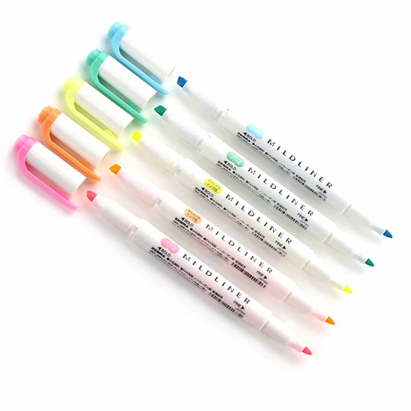 Zebra Mildliner Double-Sided Highlighter - 5 Colour Set