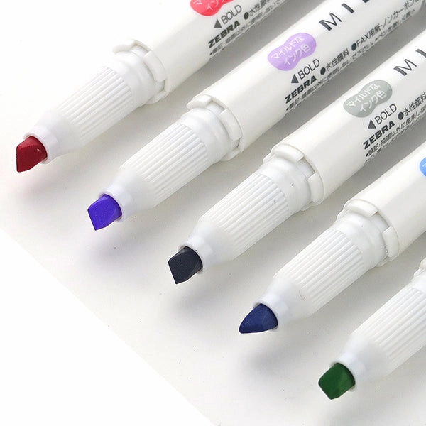 Zebra Mildliner Double-Sided Highlighter - 5 Colour Set